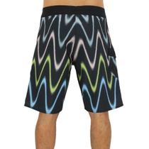 Bermuda Volcom Distort Stripe Masculina Preto Bermuda Volcom Distort Stripe Masculina Preto