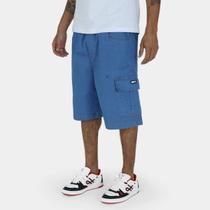 Bermuda Wats Jeans Cargo Clean Azul Tamanho:GCor:Azul Bermuda Wats Jeans Cargo Clean Azul Tamanho:GCor:Azul