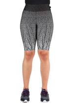 Bermuda Wolfox Estampado Degrade Cintura Alta Tecido Jacquard Pronta Entrega