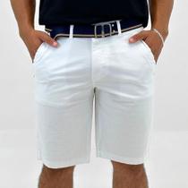 Bermuda Young Style em Sarja com Cinto Masculina Bermuda Young Style em Sarja com Cinto Masculina
