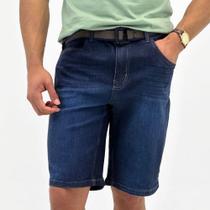 Bermuda Young Style Jeans com Cinto Masculina