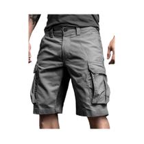 Bermudas Cargo Masculinas Casuais Com Múltiplos Bolsos Para Trabalho E Lazer Ao Ar Livre, Cor Bermudas Cargo Masculinas Casuais Com Múltiplos Bolsos Para Trabalho E Lazer Ao Ar Livre, Cor