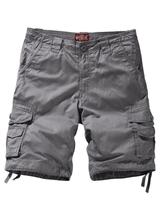 Bermudas Cargo Match para Hombre Confort Talla XL Gris Corte Holgado Bermudas Cargo Match para Hombre Confort Talla XL Gris Corte Holgado