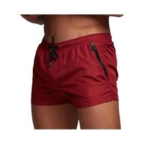 Bermudas De Praia Masculinas De Verão Com Forro De Malha, Roupa De Banho Esportiva 2025