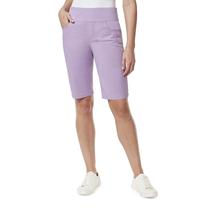 Bermudas femininas Gloria Vanderbilt Amanda Sweet Violet 16