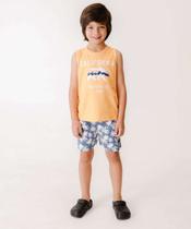Bermudas Infantil Estampa Coqueiros MR Tam 4 a 10-00014