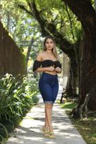 Bermudas jeans feminina Bermudas jeans feminina