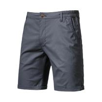 Bermudas Masculinas 100% Algodão Com Cintura Elástica Para O Verão, 10 Cores, Casuais, Para