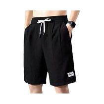 Bermudas Masculinas Casuais De Seda Gelada Com Caimento Solto, Confortáveis E Versáteis Para O Verão Bermudas Masculinas Casuais De Seda Gelada Com Caimento Solto, Confortáveis E Versáteis Para O Verão