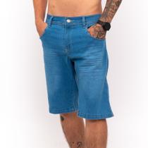 Bermudas Masculinas Jeans Com Lycra Slim Fit