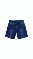 Bermudas Ogochi Infantis Masculinas em Jeans Escuros Concept