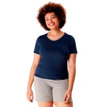 Bermudoll Manga Curta Poá Hering Algodão