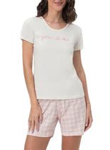 Bermudoll Mensageira da Paz 033467 Feminino Xadrez Meia Malha T. P/GG Bermudoll Mensageira da Paz 033467 Feminino Xadrez Meia Malha T. P/GG