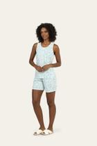 Bermudoll Regata Poá Turquesa em Liganete Poliamida - Lua Encantada