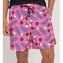 Berumuda Shorts Maculino Tactel Coco Rosa Praia Piscina Berumuda Shorts Maculino Tactel Coco Rosa Praia Piscina