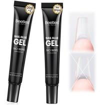 Besouros de gel de cola para unhas, 20 ml, pacote com 2 unidades, sem lenço umedecido para unhas de acrílico Besouros de gel de cola para unhas, 20 ml, pacote com 2 unidades, sem lenço umedecido para unhas de acrílico