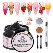 Besouros de gel para unhas Solid Builder 30mL Clear Hard com escultura