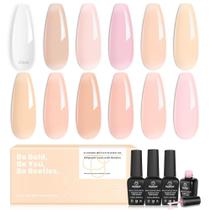 Besouros em gel Builder Gel Builder Gel 7,5 ml x 12 Nude Nail Art Besouros em gel Builder Gel Builder Gel 7,5 ml x 12 Nude Nail Art