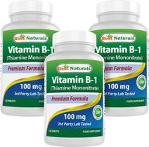 Best Naturals Vitamina B1 Mononitrato de Tiamina 100 mg 360 comprimidos Best Naturals Vitamina B1 Mononitrato de Tiamina 100 mg 360 comprimidos