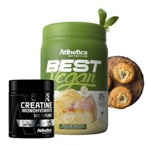 Best Vegan (500g) Atlhetica Nutrition - Bolo de Banana + Creatina 100% Pure - Pro Series (300g) Atlhetica Nutrition