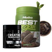 Best Vegan (500g) Atlhetica Nutrition - Cacau + Creatina 100% Pure - Pro Series (300g) Atlhetica Nutrition