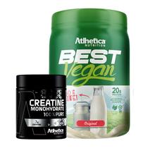 Best Vegan (500g) Atlhetica Nutrition - Original + Creatina 100% Pure - Pro Series (300g) Atlhetica Nutrition