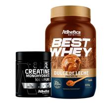 Best Whey (900g) Atlhetica Nutrition - Dulce de Leche Premium + Creatina 100% Pure - Pro Series (300g) Atlhetica Nutriti
