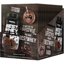 Best Whey Atlhetica Display Com 15 Sachês Double Chocolate