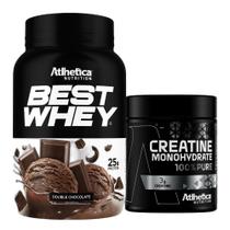 Best Whey Isolado Hidro 3W Chocolate 900G Creatina Atlhetica