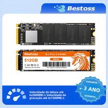 Bestoss M2 NVME SSD De Alta Velocidade 2000 MB/s 128 GB 256 GB 512 GB 1 TB Para Notebook M.2 PCIe