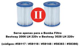 BESTWAY Conjunto com 2 Cartuchos BESTWAY Modelo II MEDIOS 58094