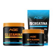 Beta Alanina (120g) + Crea(300g) + Gluta (300g) - (120g) - AGE
