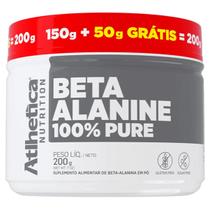 Beta Alanina Atlhetica Nutrition 200g Pré Treino Sem Cafeína