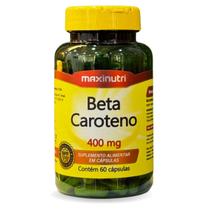 Beta Caroteno 400mg 60 Cápsulas Maxinutri Beta Caroteno 400mg 60 Cápsulas Maxinutri
