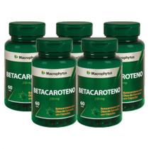 Betacaroteno Macrophytus 250mg 60 Capsulas Softgel- 5 Unidades Macropytus