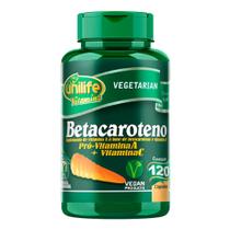 Betacaroteno - Unilife - 120 Cápsulas Betacaroteno - Unilife - 120 Cápsulas