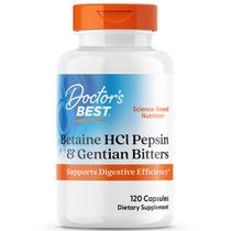 Betaína HCL 650mg Pepsina Genciana 120 Capsulas Doctor's Best