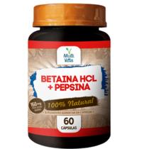 Betaina HCL + Pepsina 150mg com 60cápsulas Multivitta Betaina HCL + Pepsina 150mg com 60cápsulas Multivitta