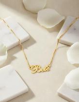 Bete colar de nome folheado a ouro 18k Bete colar de nome folheado a ouro 18k