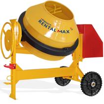 Betoneira 400 litros com motor monofásico 2 hp com kit elétrico de segurança Rental Max (220V)