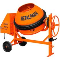 Betoneira Rental Bivolt 400 Litros 2CV Monofásico 29rpm Metalpama