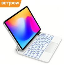 Bettdow Teclado Mágico para lpad Pro 11 12.9 Air 4 5 10th Gen Mini 6 Caso Teclado Bluetooth Sem Fio
