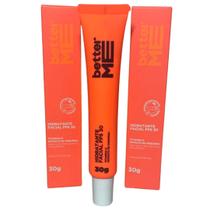 Better Me - Kit 3 Unid Hidratante Facial FPS 30 30g Protetor Solar Hipoalergênico Toque Seco