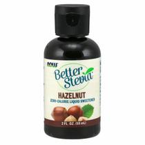 Better Stevia Hazelnut Liquid 2 Oz da Now Foods (pacote com 4)