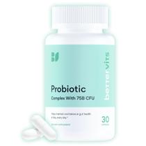 Bettervits Probióticos 75 Mil Millones UFC Complejo Prebiótico Vitamina B12 30 Cápsulas Bettervits Probióticos 75 Mil Millones UFC Complejo Prebiótico Vitamina B12 30 Cápsulas