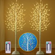 Bétula iluminada Remon 7FT com 170 luzes LED e 8 modos Bétula iluminada Remon 7FT com 170 luzes LED e 8 modos