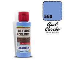 Betume Acrilex Color 60ml 560 Azul Caribe Betume Acrilex Color 60ml 560 Azul Caribe