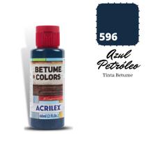 Betume Acrilex Color 60ml 596 Azul Petroleo Betume Acrilex Color 60ml 596 Azul Petroleo