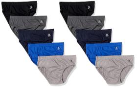 Beverly Hills Polo Club Cuecas Slip Masculinas Low Rise Pacote com 10 Beverly Hills Polo Club Cuecas Slip Masculinas Low Rise Pacote com 10