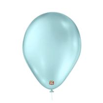 Bexiga Azul Bebê para Festas de Aniversário 6.5" 50 Unidades para Chá Revelação - Balões São Roque
